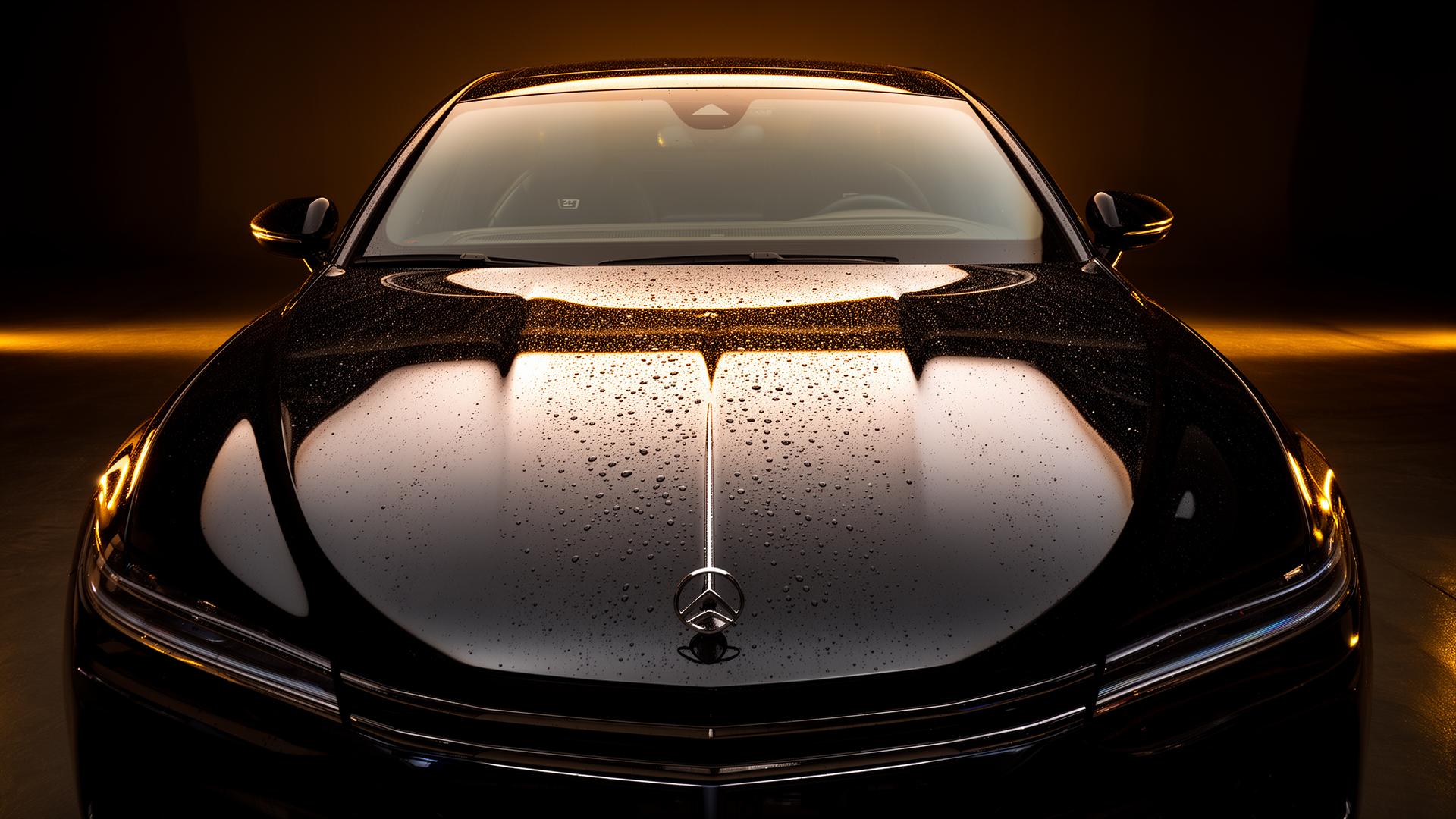 Carro preto polido pela Zilmar Zão Polimentos